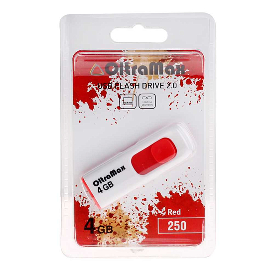 USB  4Gb OltraMax 250 красный