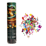 Новогодняя хлопушка пружинная поворотная «Богатство» 20 см 10337491