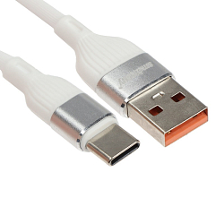 Кабель USB <--> Type-C  1.0м SMARTBUY S72 белый, 3 А (iK-3112-S72w)