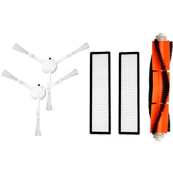 Комплект фильтров и щеток для робот-пылесоса Xiaomi, Dreame D9, Trouver LDS Finder, Dreame Bot L10 Pro 8шт. белый