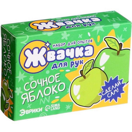 Набор для опытов «Жвачка для рук», сочное яблоко
