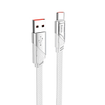 Кабель USB <--> Type-C  1.2м HOCO U119, серый, 5A