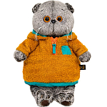 Мягкая игрушка Кот Басик в анораке , 22 см (Ks22-297)