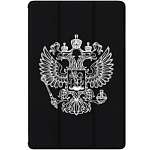 Чехол футляр-книга ZIBELINO для iPad Air 13" 2025 (M3)/Apple iPad Pro 2024 (M4)/iPad Air 2024 (M2) 13.0'' (черный) 8004 БЕЛЫЙ ГЕРБ
