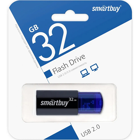 USB 32Gb Smart Buy Click синий
