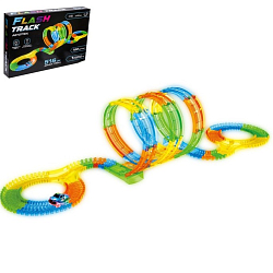 Автотрек Flash Track, гибкий, светится в темноте, 516 см, 162 детали