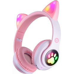 Наушники DEFENDER B585, с ушками, розовый