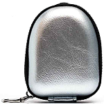 Чехол универсальный для наушников - Экокожа (silver)