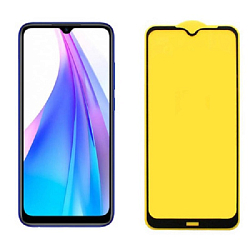Противоударное стекло 5D FAISON для XIAOMI Redmi Note 8T черное, полный клей