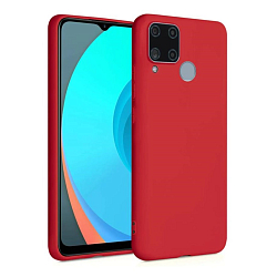 Силиконовый чехол SKIN SHELL для OPPO Realme C15 (Красный)