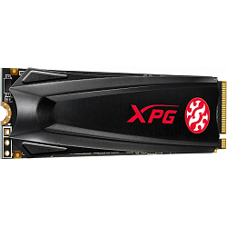 Накопитель SSD M.2 512Gb ADATA XPG GAMMIX S5 (PCI-E 3.0 x4, up to 2100/1400Mbs, 250000 IOPs, 3D TLC, NVMe 1.3, 22x80mm, радиатор)