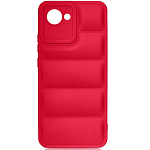 Силиконовый чехол (дутый) DF для Realme C30 DF rmJacket-01 (red)