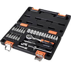 Набор инструментов, 1/4" , CrV, в кейсе 29 предм ВИХРЬ 73/6/7/1