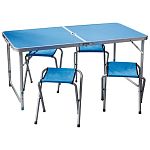 Комплект "Пикник" CHO-150-E (стол и 4 стула ) синий арт.992981