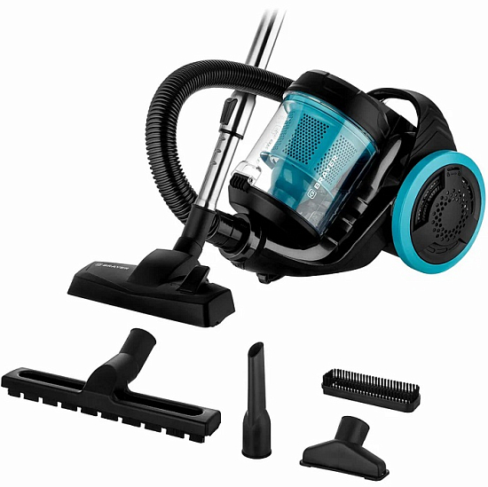 Пылесос BRAYER BR4208 черный/голубой