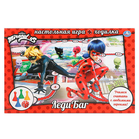 Игра настольная Умка "Ходилка. Леди баг" 4690590124932
