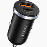 Авто ЗУ 1USB/1Type-C Earldom ES-CC27, чёрный