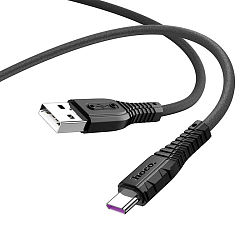 Кабель USB <--> Type-C  1.0м HOCO X67 Nano, чёрный