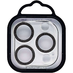 Противоударное стекло для камеры СG06 для iPhone 14 Pro/14 Pro Max (black)