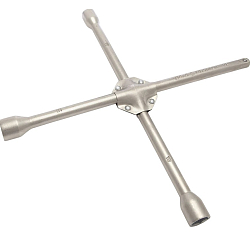 Ключ баллонный крестообразный  (17-19-21мм+1/2"), усиленный D=14мм. L=330мм.