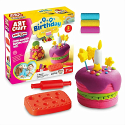 Набор для лепки "Мини-торт" AЯT CRAFT тесто 3х50г 03575/ОР