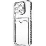 Силиконовый чехол ISA для iPhone 15 Pro Max Clear Card