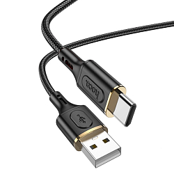 Кабель Type-C <--> Type-C 1.0м HOCO X95 Goldentop, 60Вт, черный