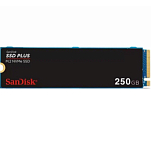 Накопитель SSD M.2 250Gb SanDisk SSD PLUS 2280 NVMe, 2400MBs/1500MBs TbW 40, SDSSDA3N-250G-G26, 1 year