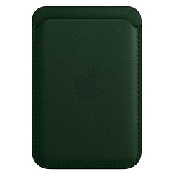 Кошелек для карт MagSafe Leather Wallet (№02 Зеленый) (с лого)