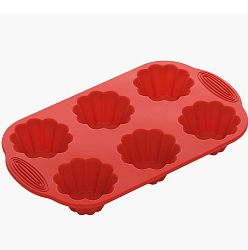 Форма для 6 конических маффинов NADOBA, серия MILA, силиконовая, 29x17x3,7 см 762014