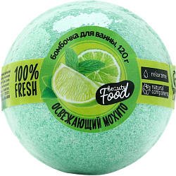 Бомбочка для ванны, 120 г, аромат мохито, BEAUTY FOOD 9129039