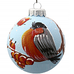 Шар "Добрый снегирь", 85 мм., в подарочной упаковке, КУ-85-204112/п