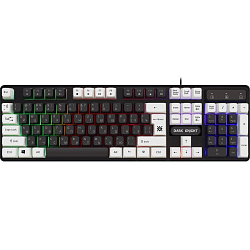 Клавиатура DEFENDER Dark Knight GK-077 RU, черно-белый