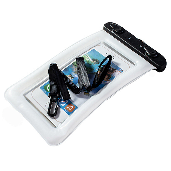 Сумка водонепроницаемая AMFOX AWC-12 с защёлкой универсальная, белая