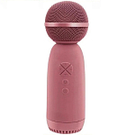 Микрофон БП Караоке AMFOX AM-MIC70 розовый