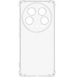 Силиконовый чехол DF для Xiaomi 14 Ultra DF xiAngle-12, прозрачный с защищенными углами