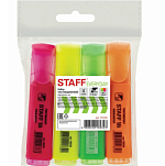 Набор текстовыделителей STAFF EVERYDAY, 4 шт., ассорти, линия 1-5 мм