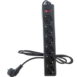 Сетевой фильтр  1.8м EXEGATE EX119391RUS SP-6-1.8B, 6 розеток, евровилка, черный