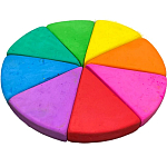 МЕЛКИ асфальтовые  "СЫРОК" 8 цветов Банка круглая пластиковая  D140мм  180 мл 190гр