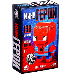 Конструктор UNICON Мини Герои, Герой паук, 138 деталей