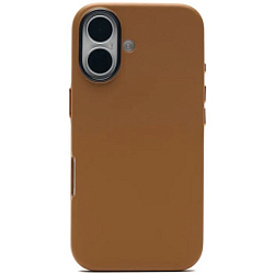 Задняя накладка KZDOO Noble Collection для iPhone 16 Brown
