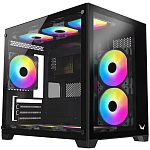 Корпус AeroCool/Formula Crystal Z5 черный без БП mATX 1x120mm 2xUSB2.0 1xUSB3.0 audio bott PSU