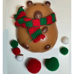 Игрушки Антистресс Лапки Капибару на блистере цвета в асс-те