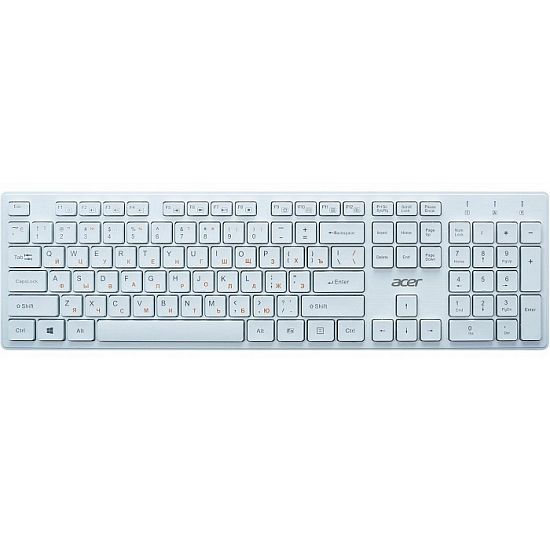 Клавиатура ACER OKW123 белый USB
