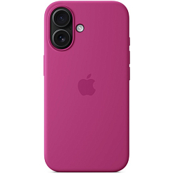 Силиконовый чехол SILICONE CASE MagSafe для iPhone 16 Pro (7. Fuchsia) (с АНИМАЦИЕЙ)