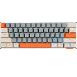 Клавиатура JETACCESS PANTEON T3 BS HS RB Grey-Ivory