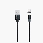 Кабель USB <--> microUSB  1.0м FAISON HU40A Magnetic Adsorption, чёрный