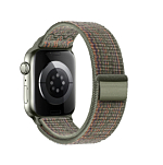 Нейлоновый ремешок HOCO WA25 Original для APPLE Watch 38/40/41mm, зелёный, разноцветный узор