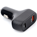 Авто ЗУ 1USB/1Type-C CABLEXPERT MP3A-UC-CAR20, черный, 36Вт
