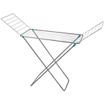 Сушилка 18 для белья цв.СЕРЕБРО напольная складная (171х55х107) СБП1/С "НИКА"